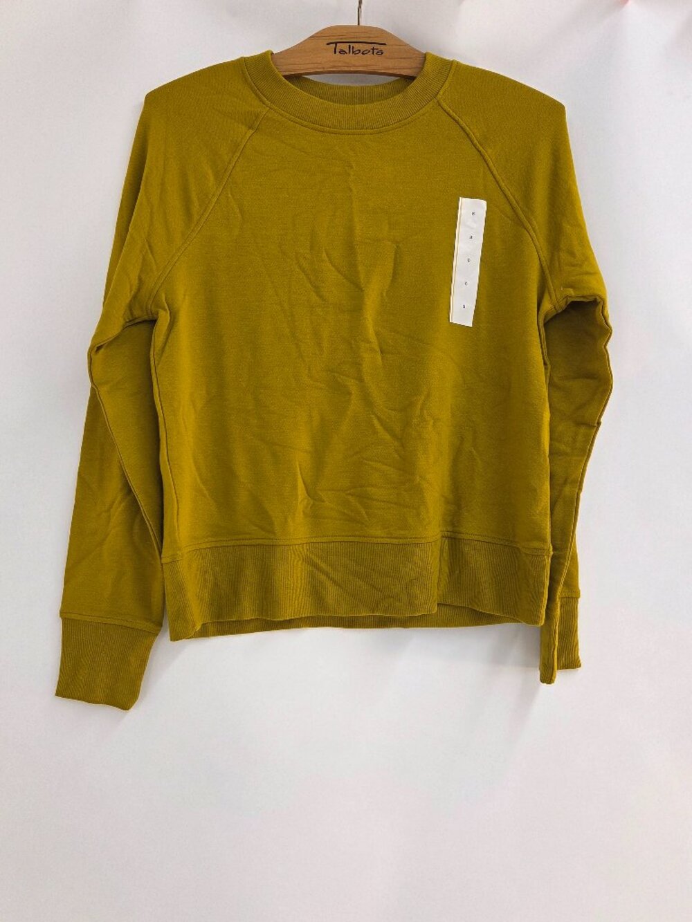 A New Day Women's Small Raglan Sweatshirt Crew Neck Long Sleeve Green NWT